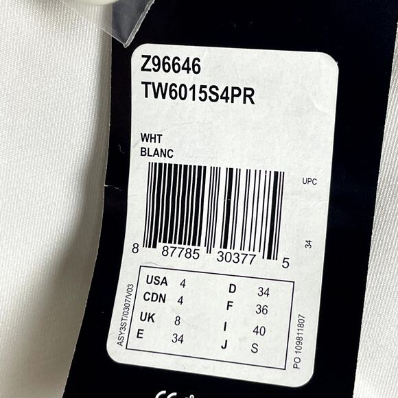 NWT Adidas PGA Jessica Korda Stretch Golf Pants Trousers‎ White Size 4 Tall - Picture 6 of 8